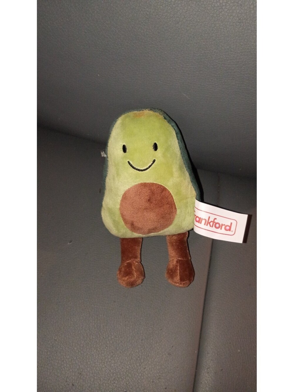 Plush Avocado Toy with Legs and a smile